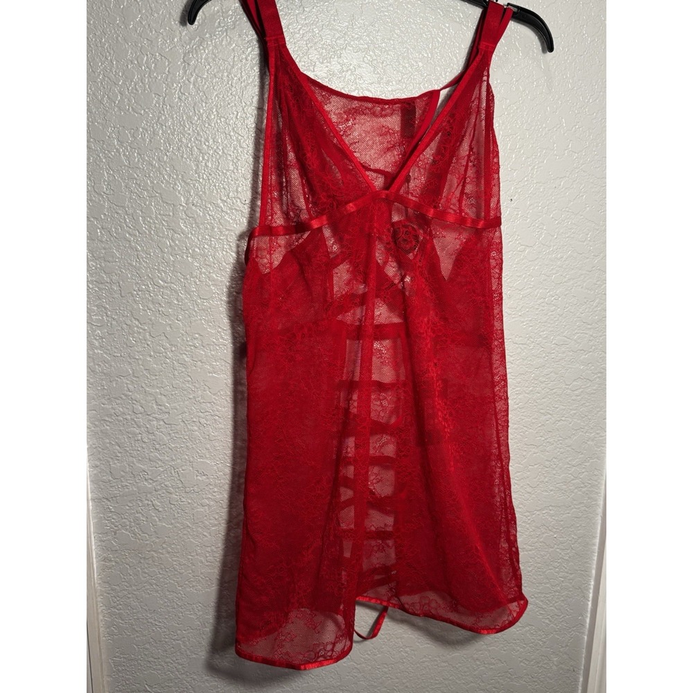 Unbranded Red Nightie Babydoll Size 2X-3X Sexy Feminine Sissy NEW